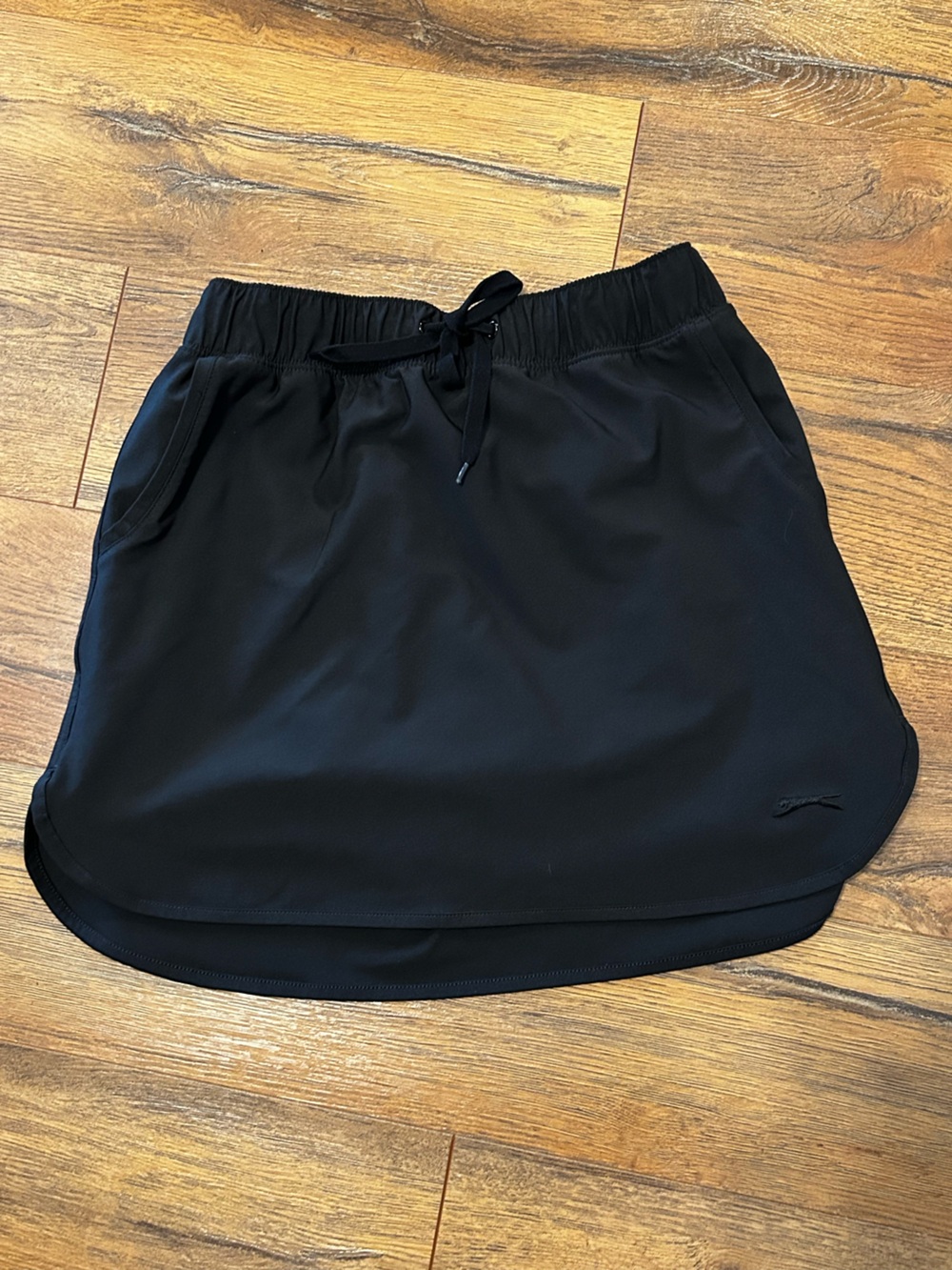 Slazenger Golf Women’s Small Black Athletic Skort Drawstring Pockets Skirt Short